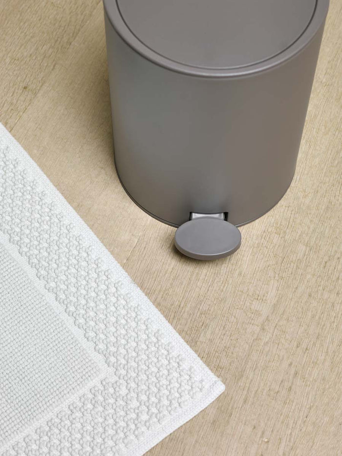 Yuna Badmat Truffle | 60 x 60 cm | Beige | Grijs | Katoen