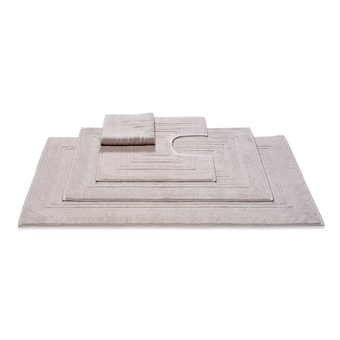 Houston Badmat Stone | 60 x 60 cm | Grijs | Beige | Katoen