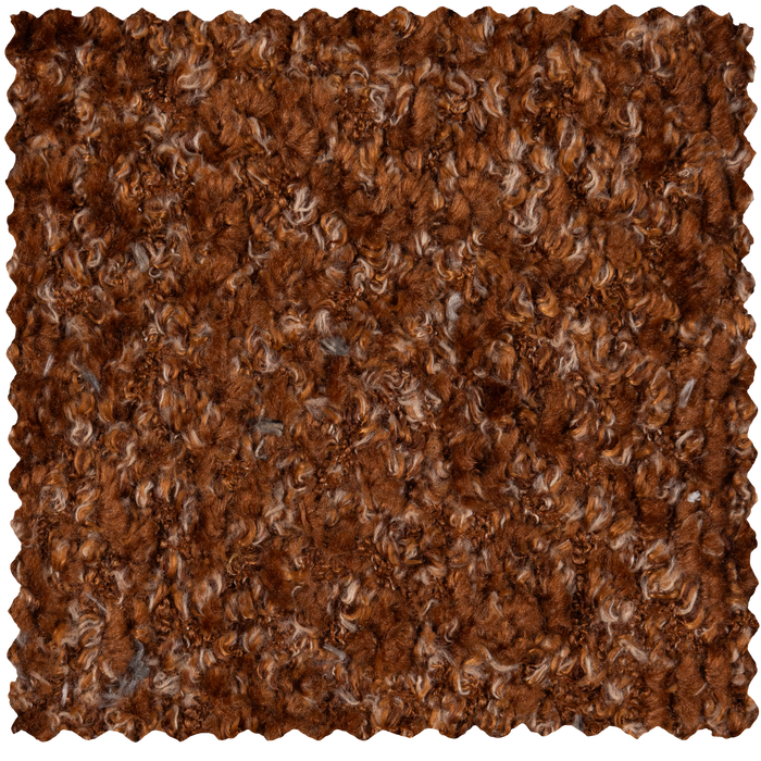 WOOOD Mojo Hoekbank Links - Wollig - Roestbruin - 74x310x230