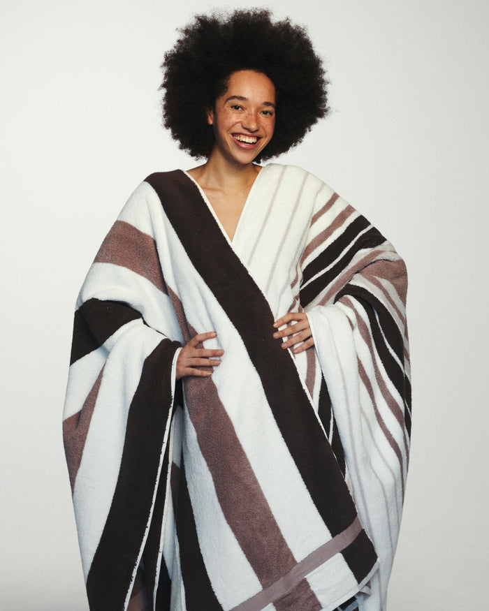 Ontario Badtextiel Mauve | 68 x 127 cm | Roze | Paars | Katoen