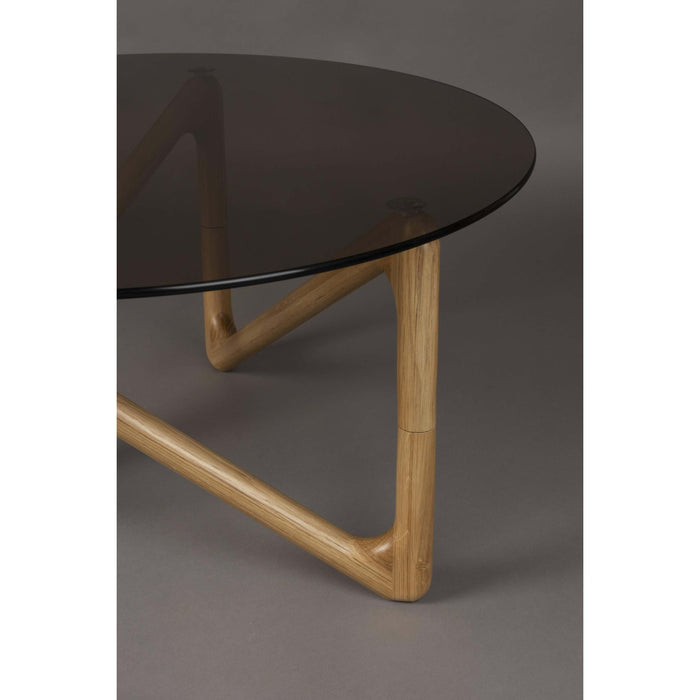 Dutchbone Naia Salontafel Rond 80 cm Hout Natural - Transparant