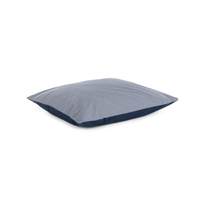 Van Morgen Overtrekset percal katoen striped deep blue 260 x 220 cm