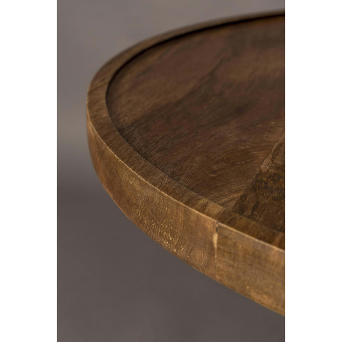 Dutchbone Cath Bijzettafel Rond 66 cm Mangohout - Bruin