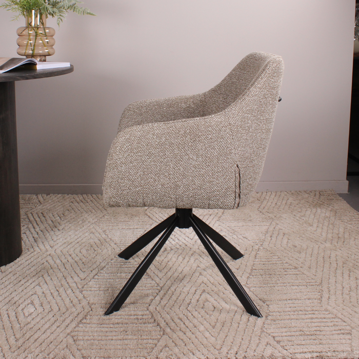 DS4U Seff armstoel terugdraai - coffee