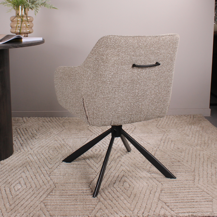 DS4U Seff armstoel terugdraai - coffee