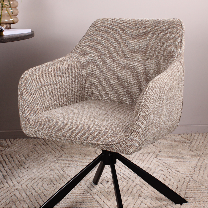 DS4U Seff armstoel terugdraai - coffee