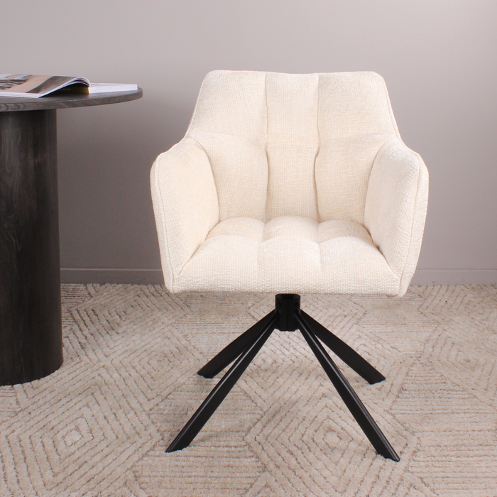 DS4U Lucky armstoel terugdraai - crème