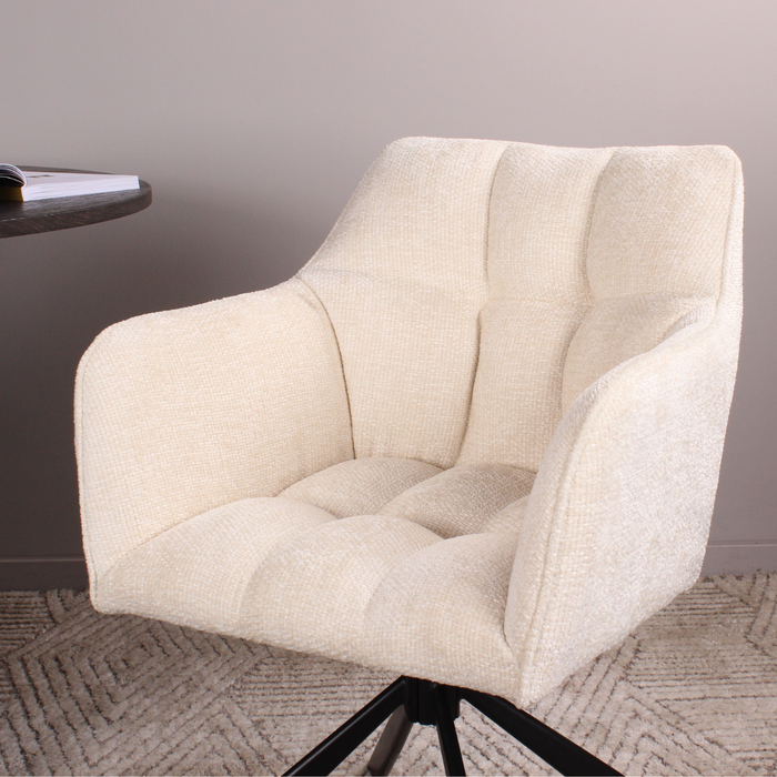 DS4U Lucky armstoel terugdraai - crème