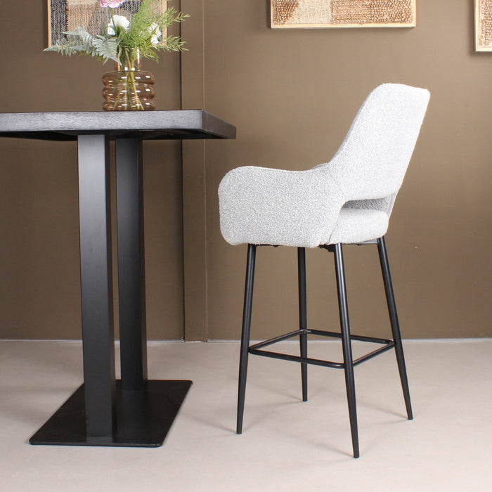 DS4U Lenon barkruk boucle 2.0 - 65 cm - grijs