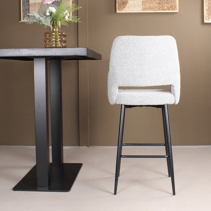 DS4U Lenon barkruk boucle 2.0 - 65 cm - grijs