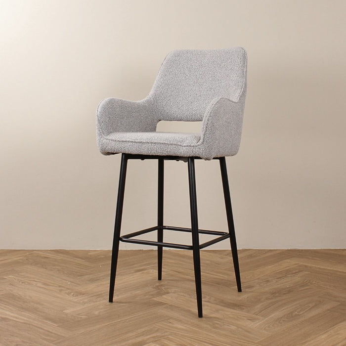 DS4U Lenon barkruk boucle 2.0 - 65 cm - grijs