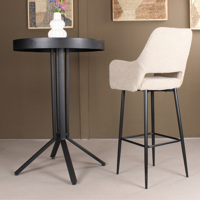 DS4U Lenon barkruk bouclé 2.0 - 75 cm - beige