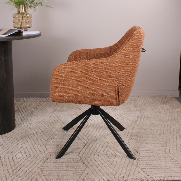 DS4U Seff armstoel terugdraai - roestbruin