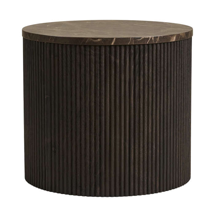 Artichok Babette Bijzettafel Donkerbruin Marmer Ø 45 cm