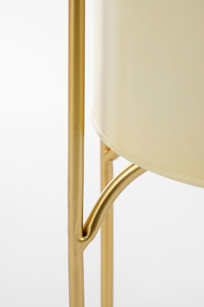 Mica Decorations Donau Bloempot op Standaard - Set van 2 - Metaal