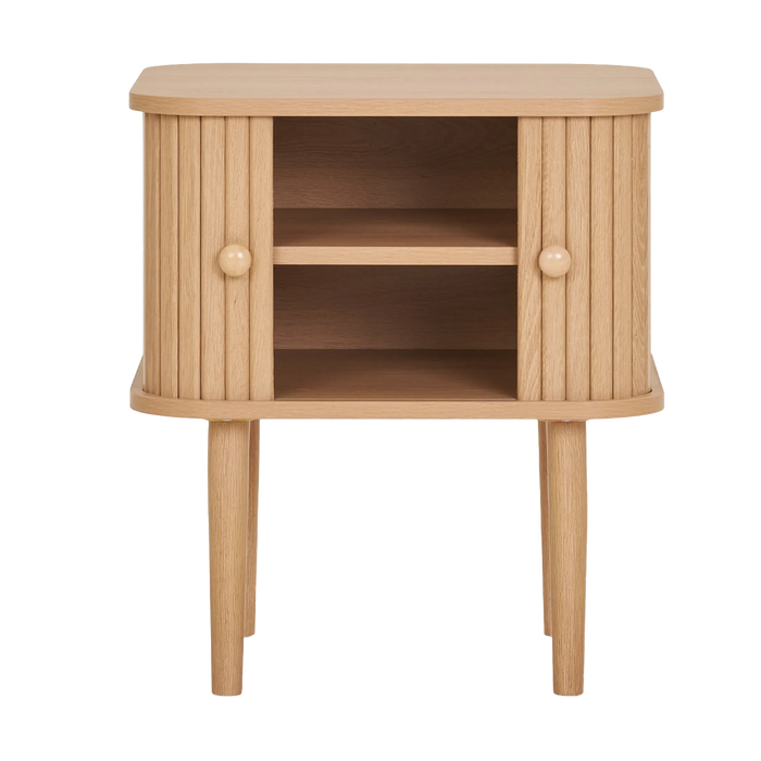 Artichok Ties Vierkante Houten Bijzettafel Naturel - 50,5 x 45 cm