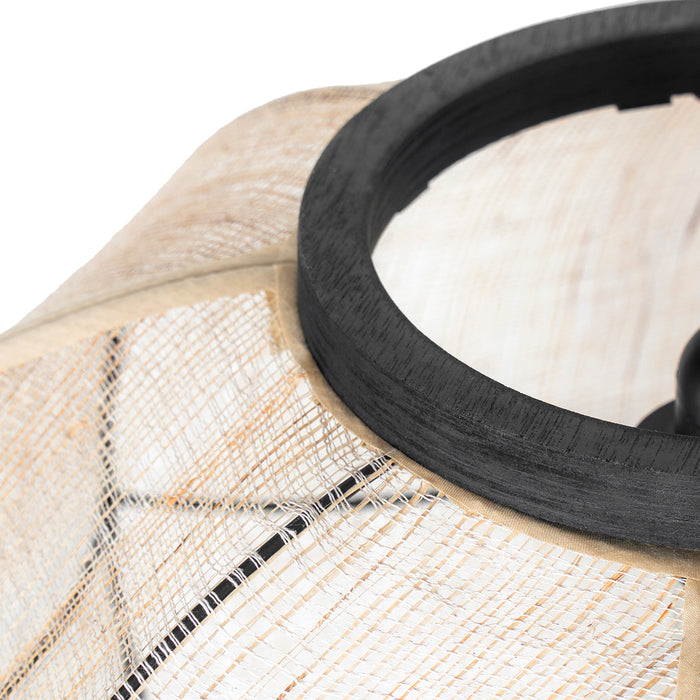 QAZQA Smart hanglamp bruin 48 cm incl. Wifi G95 - Rob