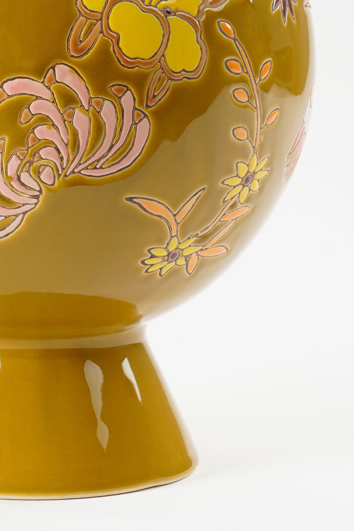 Mica Decorations Eloise Vaas - H47 x Ø22 cm - Keramiek - Oker