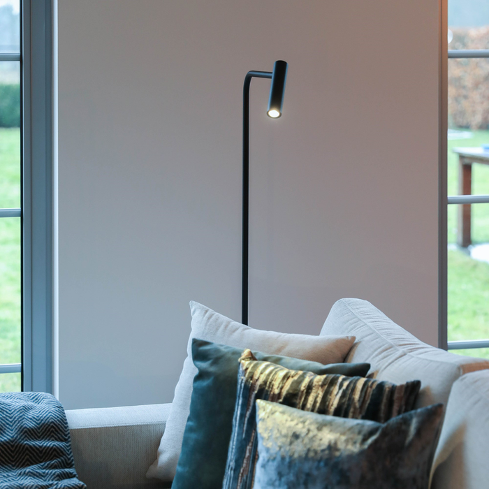 Atmooz Vloerlamp Pomery zwart - Industriele Staande Lamp