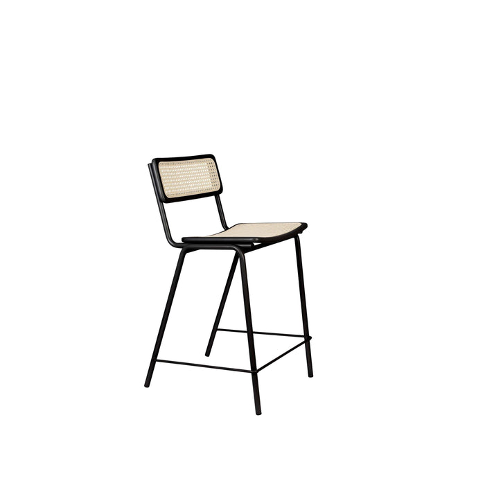 Zuiver Jort Barkruk 66.5 cm Naturel|Zwart - Set van 2