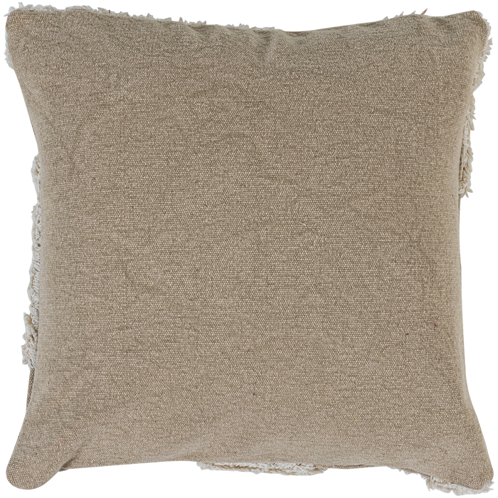 WOOOD Fayden Kussens - Chenille stof - Bruin|Naturel - Set Van 3