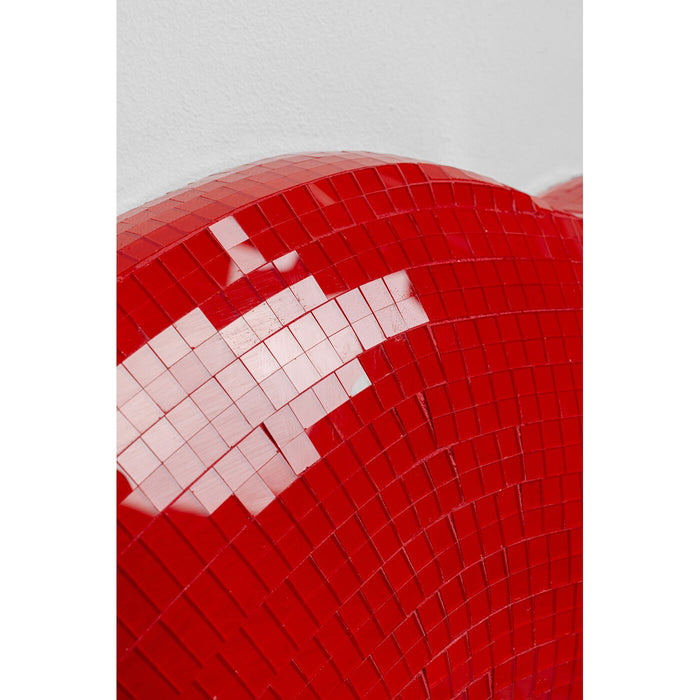 Wanddecoratie rood lippen disco Kare Design