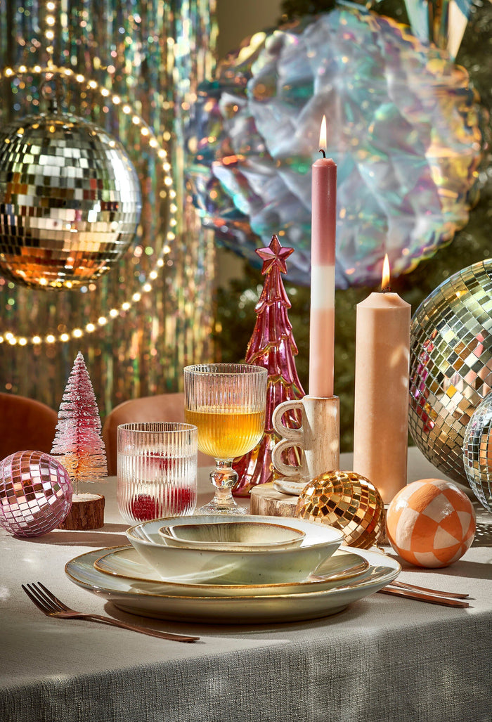 Mica Decorations Kerst Discobal - Ø25 cm - Zilver