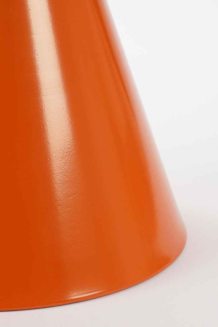 Mica Decorations Celise Bijzettafel - H44 x Ø59 cm - Metaal - Oranje