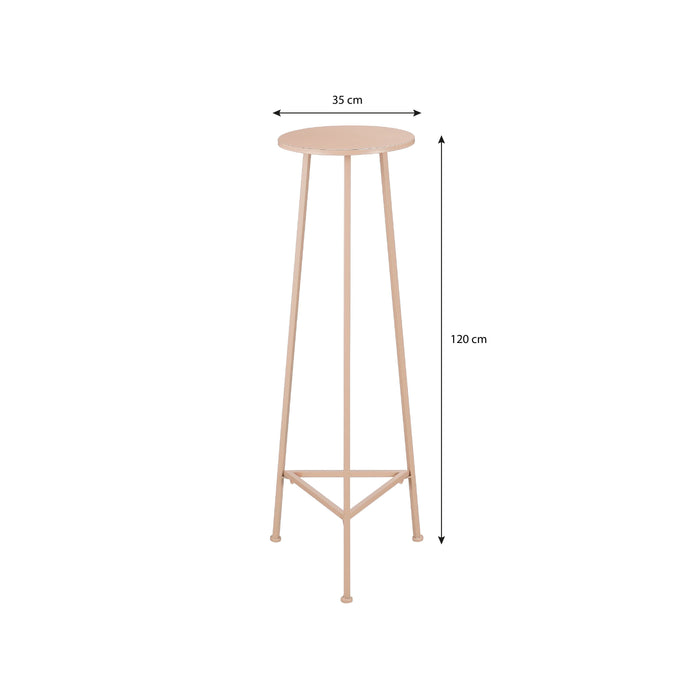 Mica Decorations Adine Plantentafel - H120 x Ø35 cm - Metaal