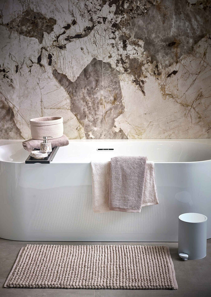 Axel Badmat Nude | 60 x 60 cm | Beige | Katoen | Polyester