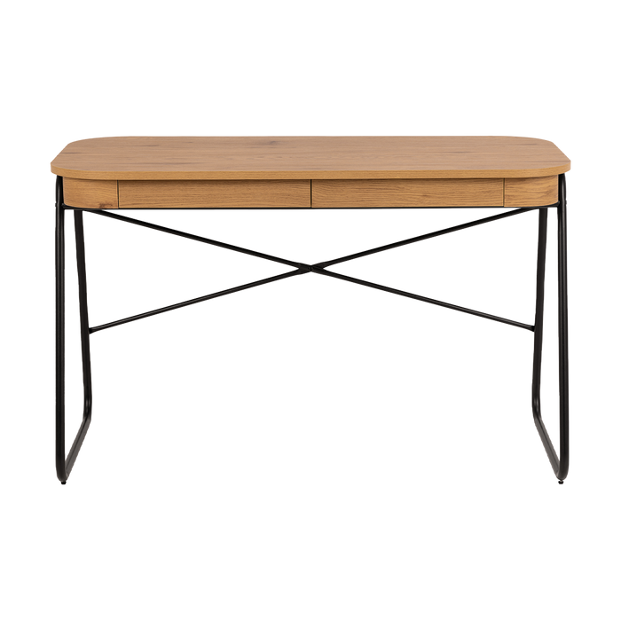 Lisomme Steven Houten Bureau met Opbergruimte - Naturel