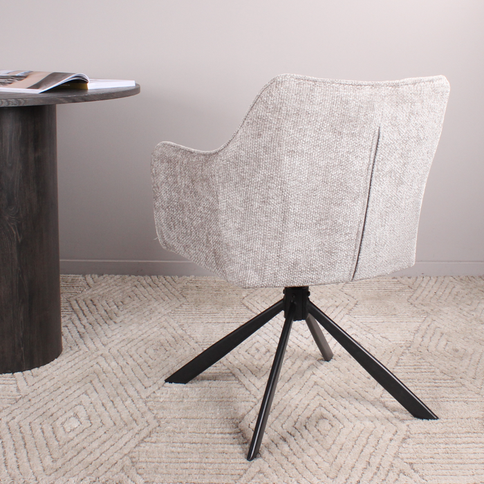 DS4U Lucky armstoel terugdraai - grijs