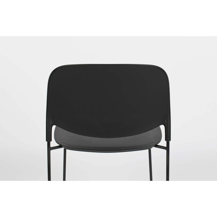 Housecraft Living Stacks Stapelbare Eetkamerstoelen Zwart - Set van 4
