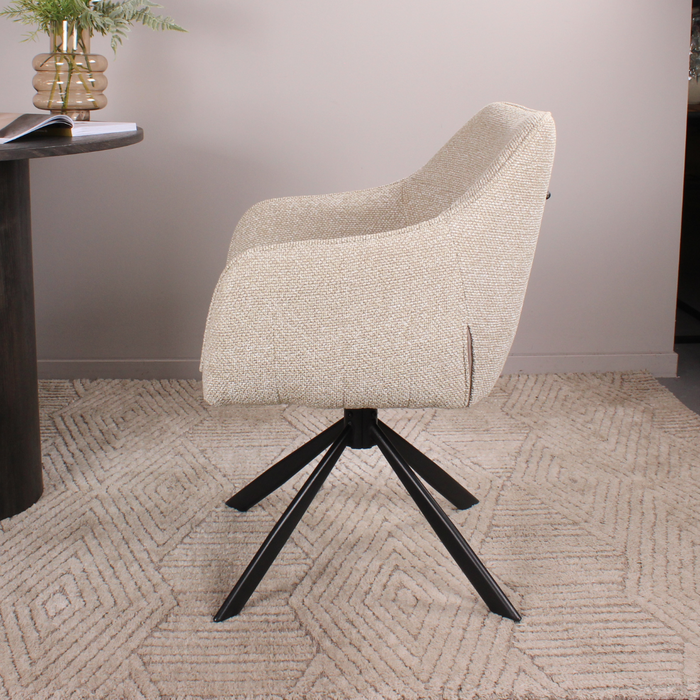 DS4U Seff armstoel terugdraai - champagne