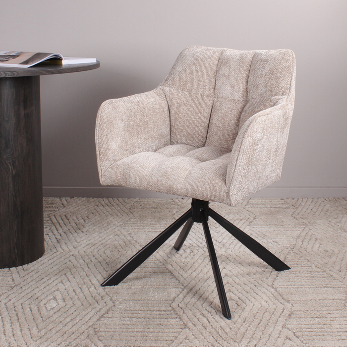 DS4U Lucky armstoel terugdraai - champagne