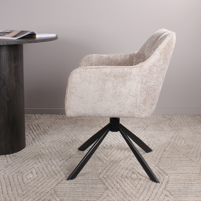 DS4U Lucky armstoel terugdraai - champagne