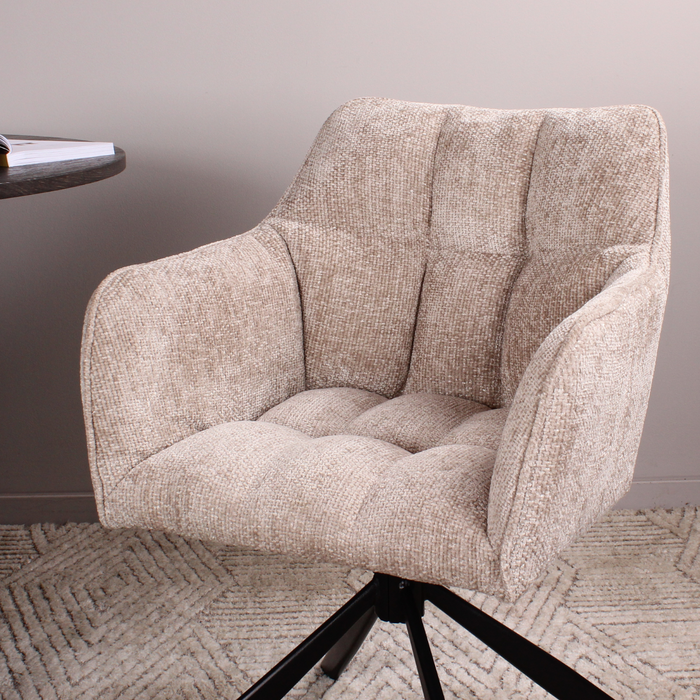 DS4U Lucky armstoel terugdraai - champagne