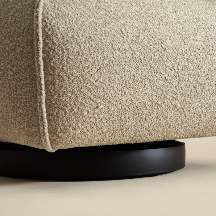 Calicosy - Draaistoel in linnenkleur HENRY - Grijs