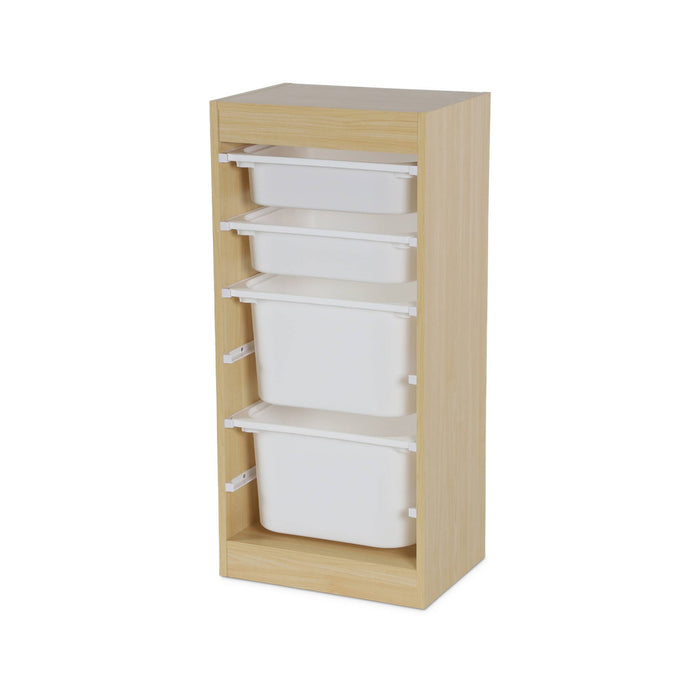 sweeek - Kinderopbergmeubel met 4 opbergbakken