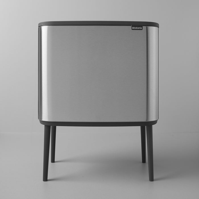 Brabantia Bo Touch Bin Afvalemmer 11 + 23 L - Vingerafdrukvrij - Zilver