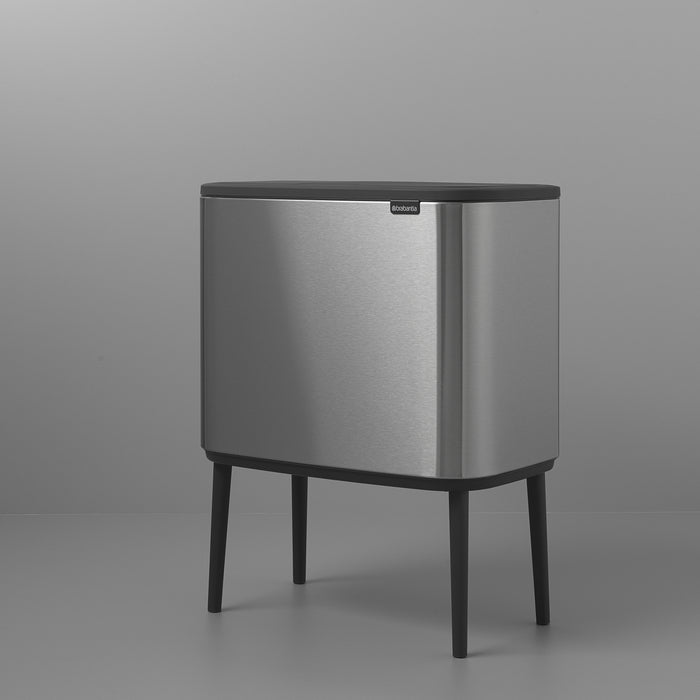 Brabantia Bo Touch Bin Afvalemmer 11 + 23 L - Vingerafdrukvrij - Zilver