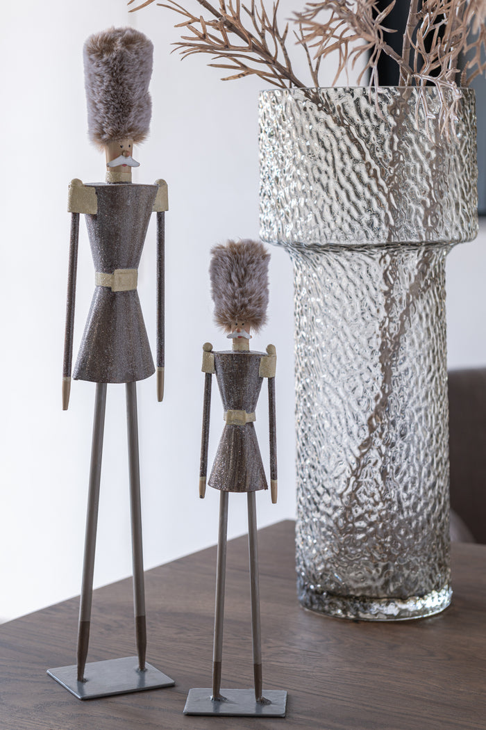 J-Line vaas Betty - glas - transparant - large - 4 cm hoog