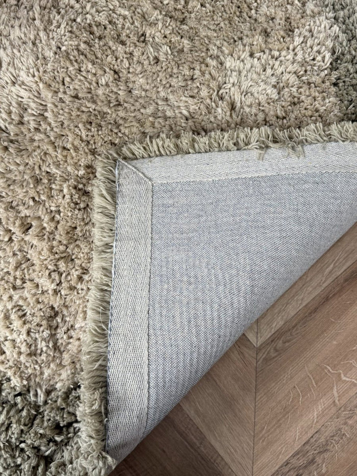 Hoogpolig vloerkleed Pilo groen|beige polyester Interieur05