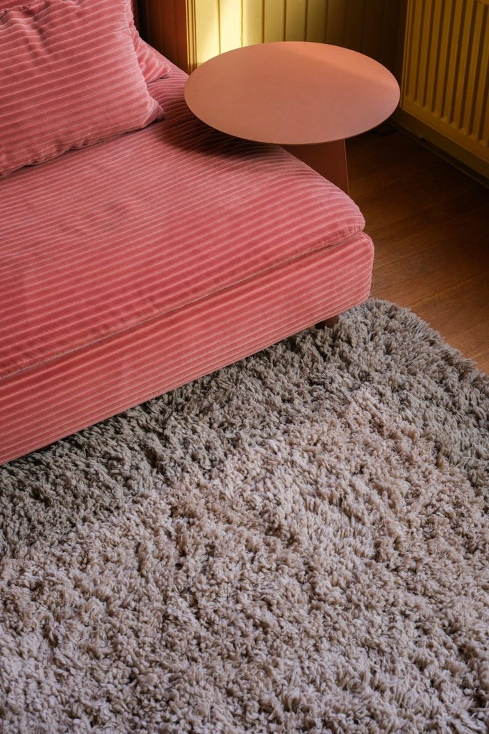 Hoogpolig vloerkleed Pilo groen|beige polyester Interieur05