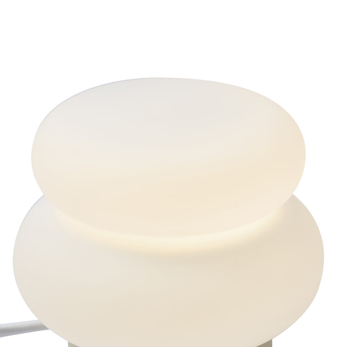 QAZQA Japandi tafellamp beige met opaal glas 15cm - Kumo