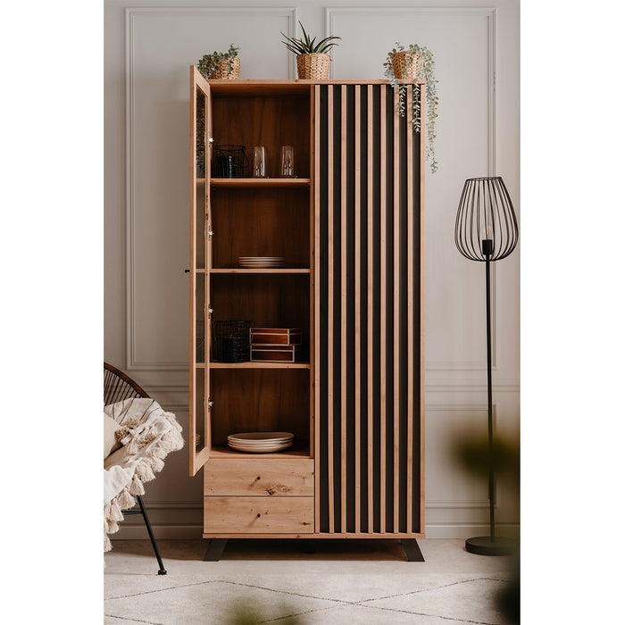 Calicosy - Vitrinekast Lublin - 92 cm - Eikendecor