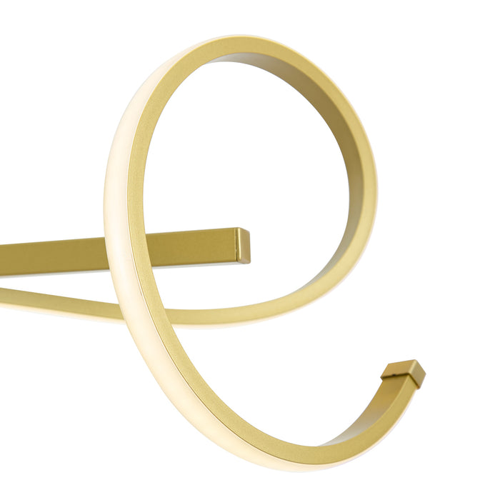 QAZQA Design hanglamp goud langwerpig 3-staps dimbaar - Krisscross