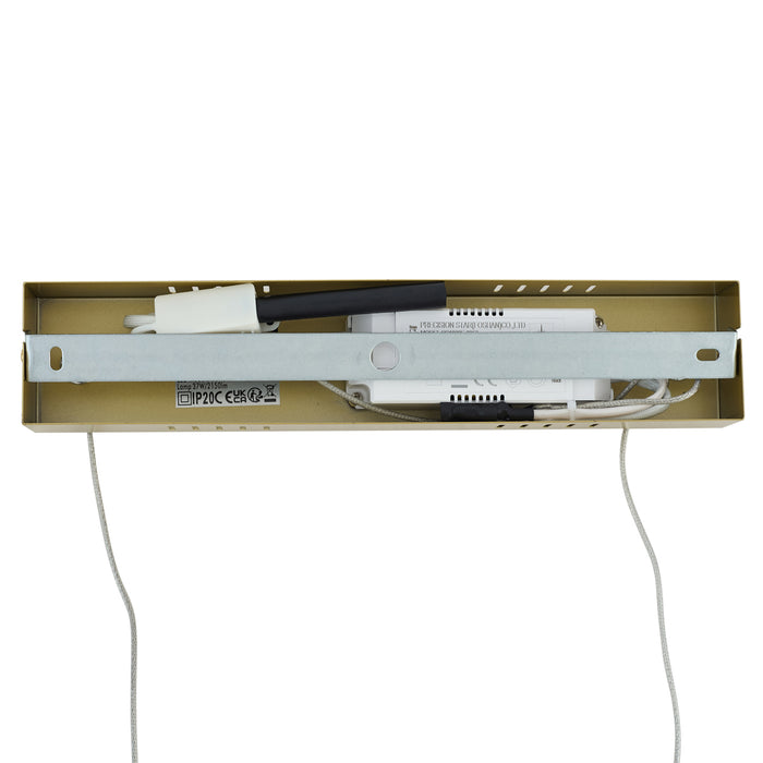 QAZQA Design hanglamp goud langwerpig 3-staps dimbaar - Krisscross