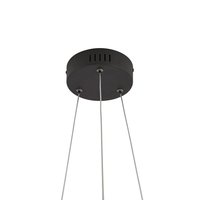 QAZQA Design hanglamp zwart rond 3-staps dimbaar - Krisscross
