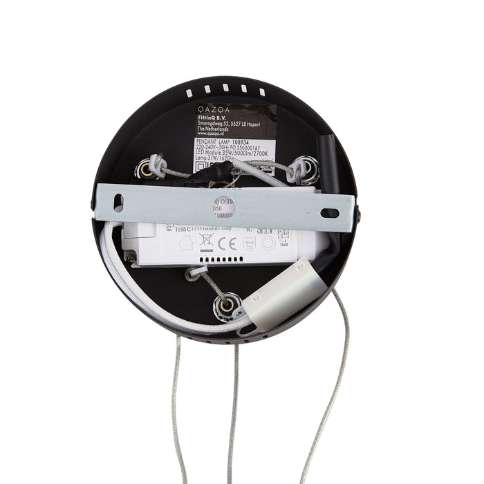 QAZQA Design hanglamp zwart rond 3-staps dimbaar - Krisscross